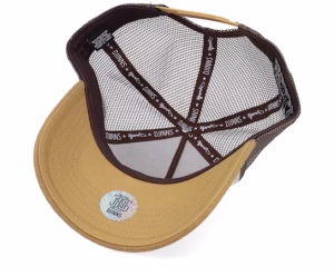 Lazy Barista BeigeCremeBrown A-Frame Trucker - Djinns