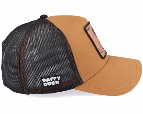 Looney Tunes Daffy Duck Brown A-Frame Trucker - Capslab