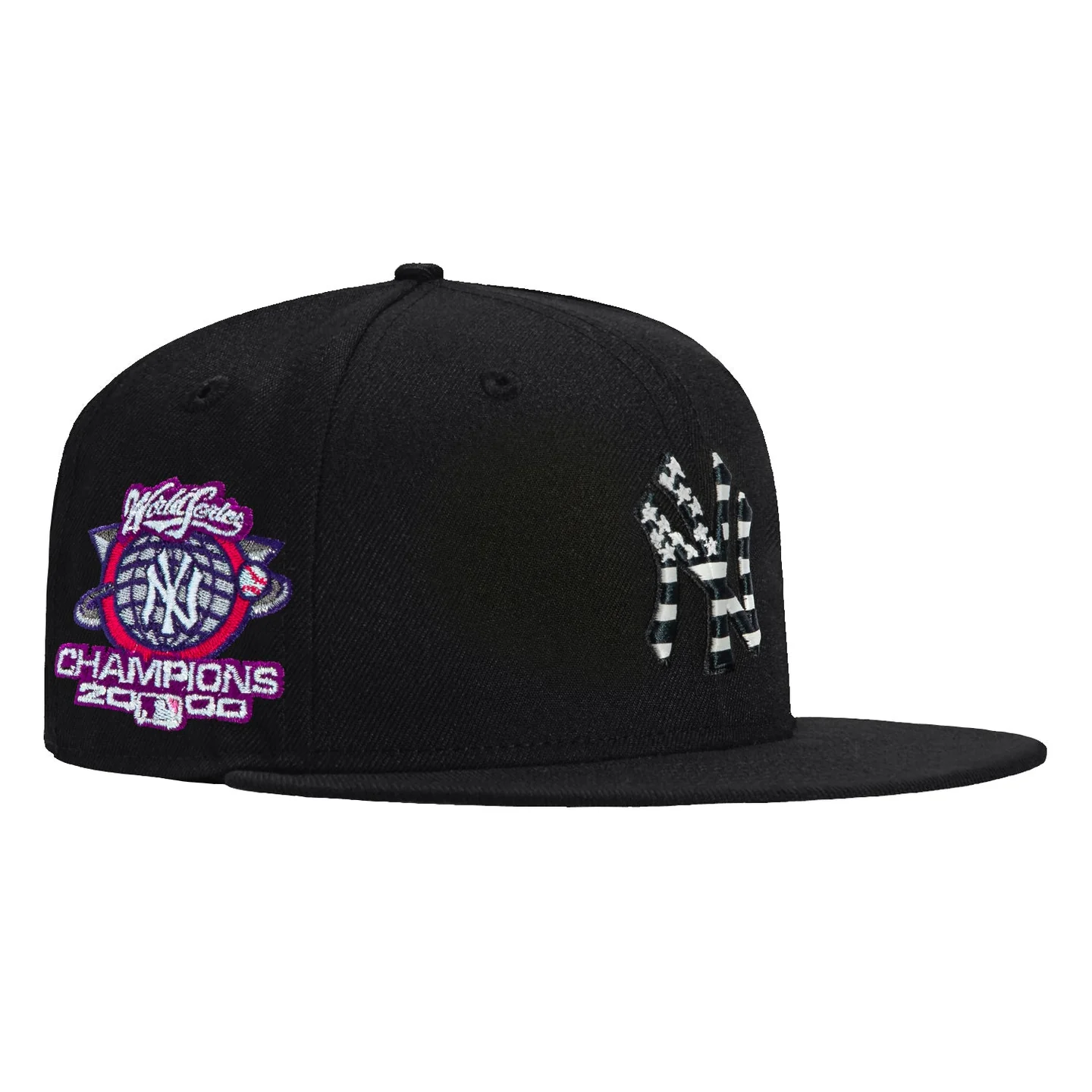 NEW YORK YANKEES 2000 WORLD SERIES CHAMPIONS PATCH FLAG HAT