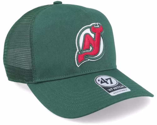 New Jersey Devils NHL New Mesh Hitch Dark Green Trucker - 47 Brand