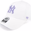 New York Yankees Enamel Twist Under Mvp White Adjustable - 47 Brand