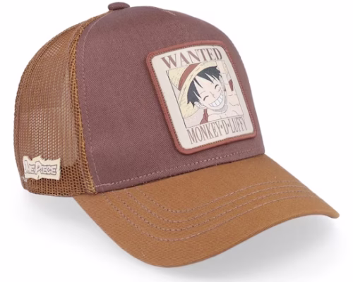 One Piece Wanted Brown Trucker - Capslab