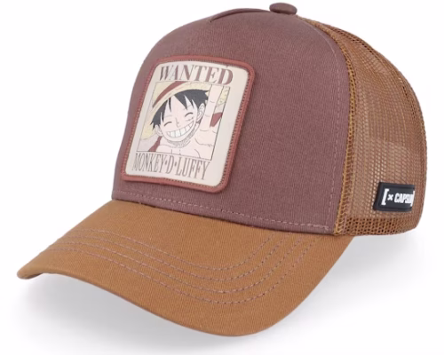 One Piece Wanted Brown Trucker - Capslab