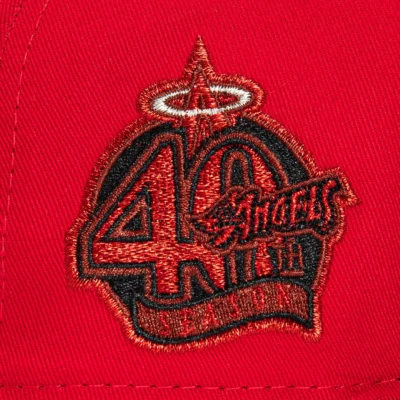 PATENT LOS ANGELES ANGELS 40TH ANNIVERSARY PATCH UPSIDE DOWN HAT