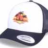 Palm Island Sunset Classic WhiteBlack Trucker - Iconic