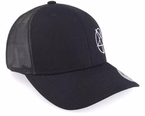 Pentagram Side Black Trucker - Iconic