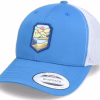 Red Sun Mountain Patch Steel BlueSilver Trucker - Wild Spirit