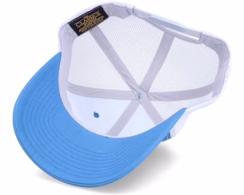 Red Sun Mountain Patch Steel BlueSilver Trucker - Wild Spirit