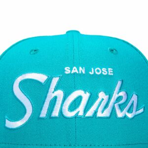 SAN JOSE SHARKS NHL LOGO PATCH SCRIPT HAT