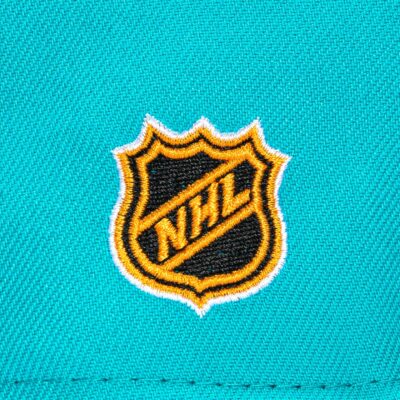 SAN JOSE SHARKS NHL LOGO PATCH SCRIPT HAT