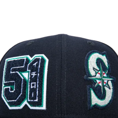 SEATTLE MARINERS ICHIRO SUZUKI HALL OF FAME PATCHES HAT