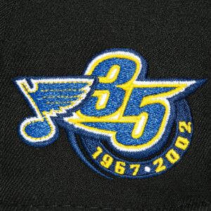 ST LOUIS BLUES 35TH ANNIVERSARY PATCH HAT