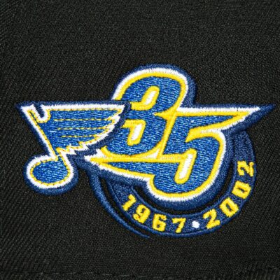 ST LOUIS BLUES 35TH ANNIVERSARY PATCH HAT