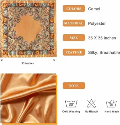 Scarf Silk Bandana Head Wraps For Women
