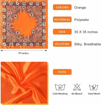 Scarf Silk Bandana Head Wraps For Women
