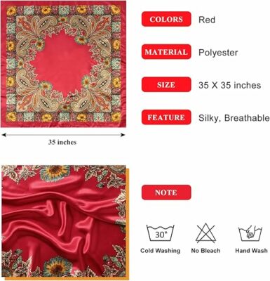 Scarf Silk Bandana Head Wraps For Women