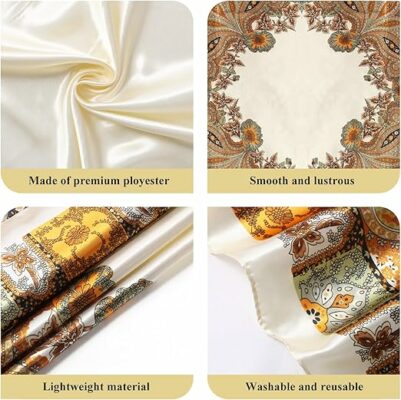 Scarf Silk Bandana Head Wraps For Women