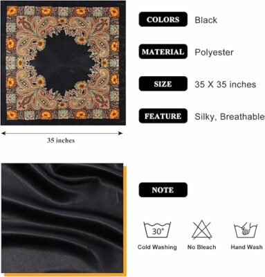 Scarf Silk Bandana Head Wraps For Women