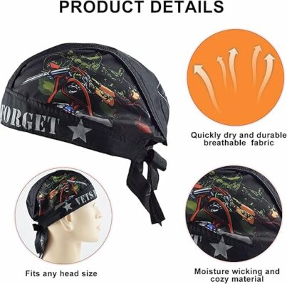 Skull Cap Headband Bandana for Men