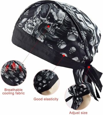 Skull Cap Headband Bandana for Men