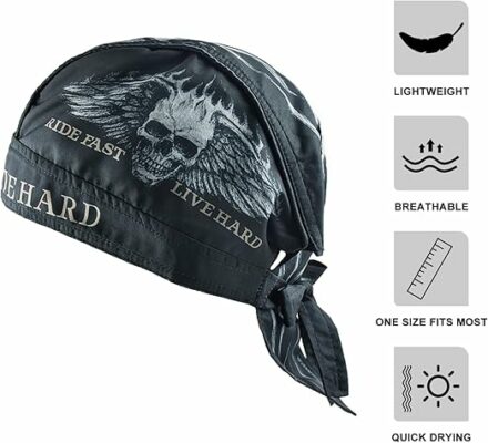 Skull Cap Headband Bandana for Men