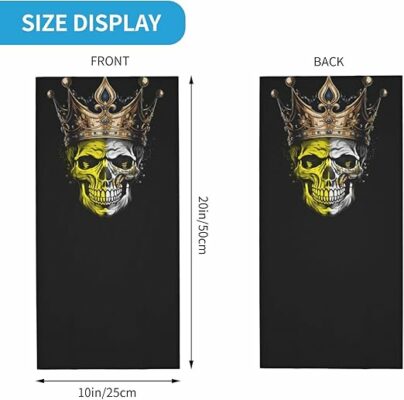 Skull Neck Gaiter Seamless Bandana for Men Women