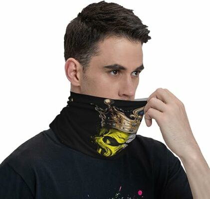 Skull Neck Gaiter Seamless Bandana for Men Women