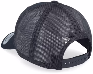 Small Engraved Mountain Black Trucker - Wild Spirit