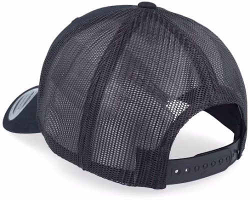 Small Engraved Mountain Black Trucker - Wild Spirit