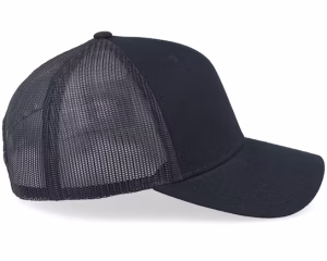 Small Engraved Mountain Black Trucker - Wild Spirit