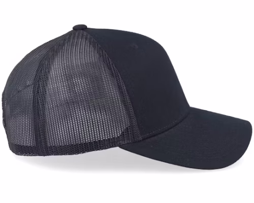Small Engraved Mountain Black Trucker - Wild Spirit