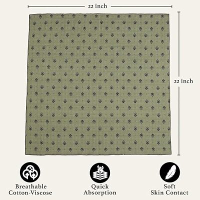 Soft Cotton Viscose Bandana for Women and Men