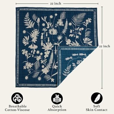 Soft Cotton Viscose Bandana for Women and Men