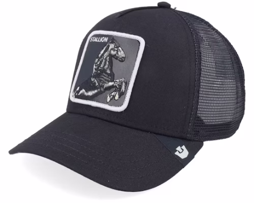 Stallion Void Black A-Frame Trucker - Goorin