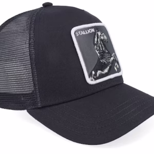 Stallion Void Black A-Frame Trucker - Goorin