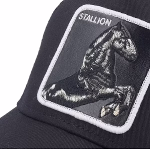 Stallion Void Black A-Frame Trucker - Goorin