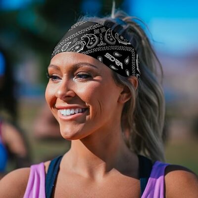 Suddora Paisley Print Bandana Headband