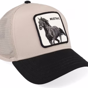 The Mustang Seasonal Core TaupeBlack A-Frame Trucker - Goorin Bros