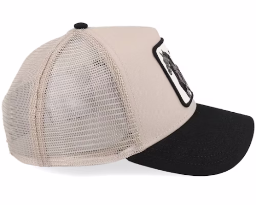 The Mustang Seasonal Core TaupeBlack A-Frame Trucker - Goorin Bros