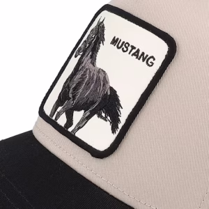 The Mustang Seasonal Core TaupeBlack A-Frame Trucker - Goorin Bros