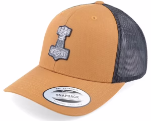 Tors Hammer 1 Mjölner CaramelBlack Trucker - Vikings