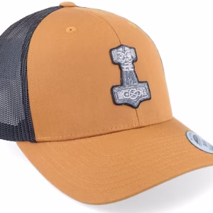 Tors Hammer 1 Mjölner CaramelBlack Trucker - Vikings