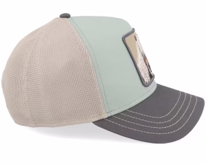 Tricolor Horse Tri Tone Multi Color MintGreyCharcoal A-Frame Trucker - Goorin