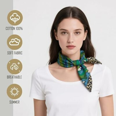 Unisex Cotton Bandana for Women Men Boy Girls