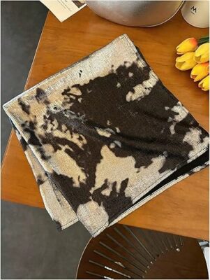 Women's Metallic Tie Dye Y2K Bandana