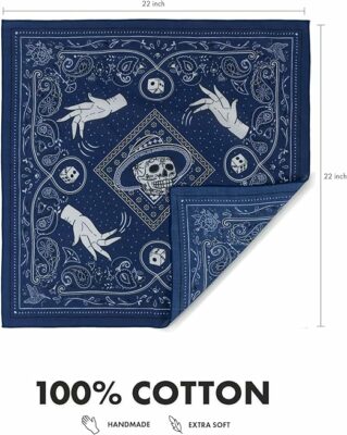bandana 100% extra fine cotton handkerchief for men and women