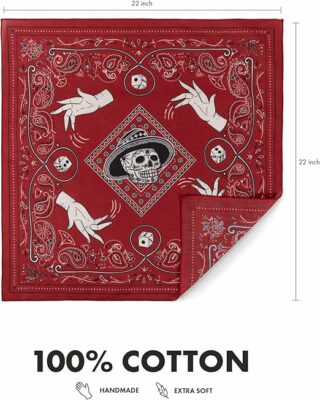 bandana 100% extra fine cotton handkerchief for men and women