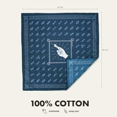 bandana 100% extra fine cotton handkerchief for men and women
