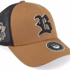 3D Sport Logo Side Patch CaramelBlack Trucker