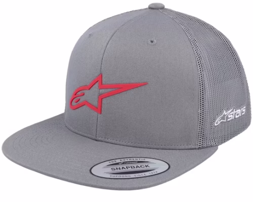 3d Ageless Hat GreyRed Trucker - Alpinestars